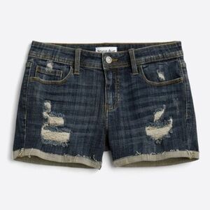 Studio Blue Distressed Denim Shorts